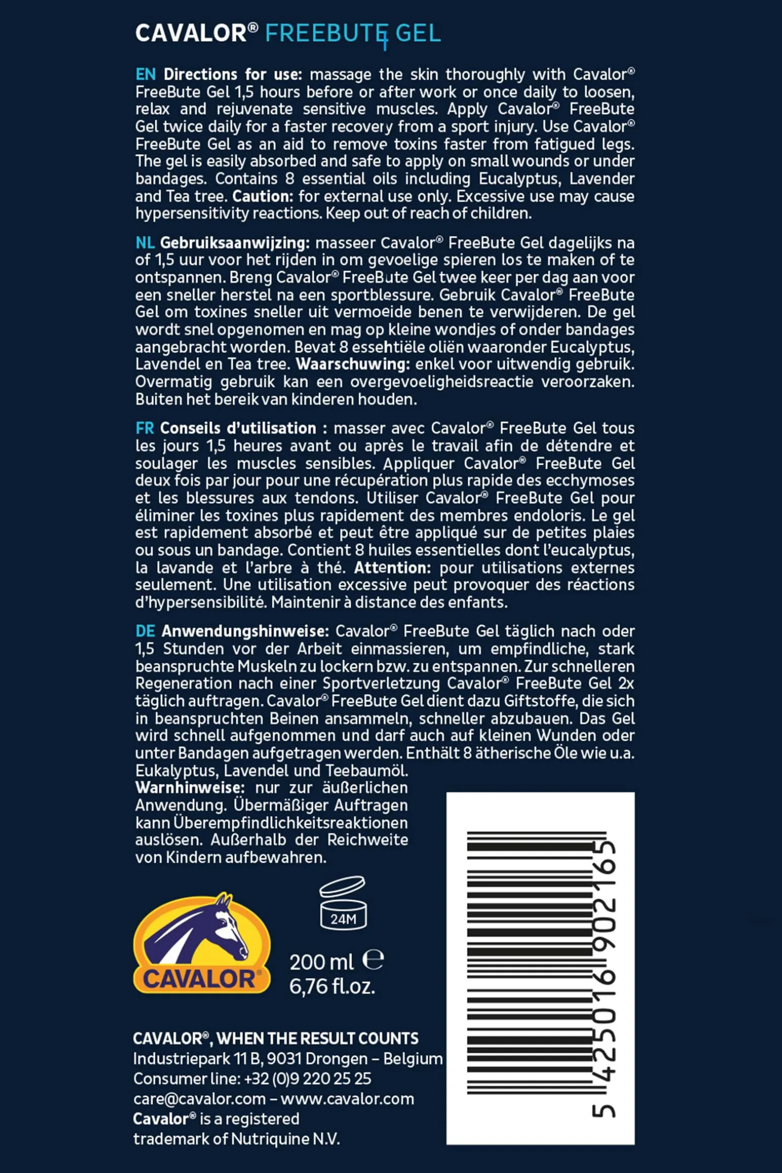 Cavalor Freebute -Geeli 200 Ml