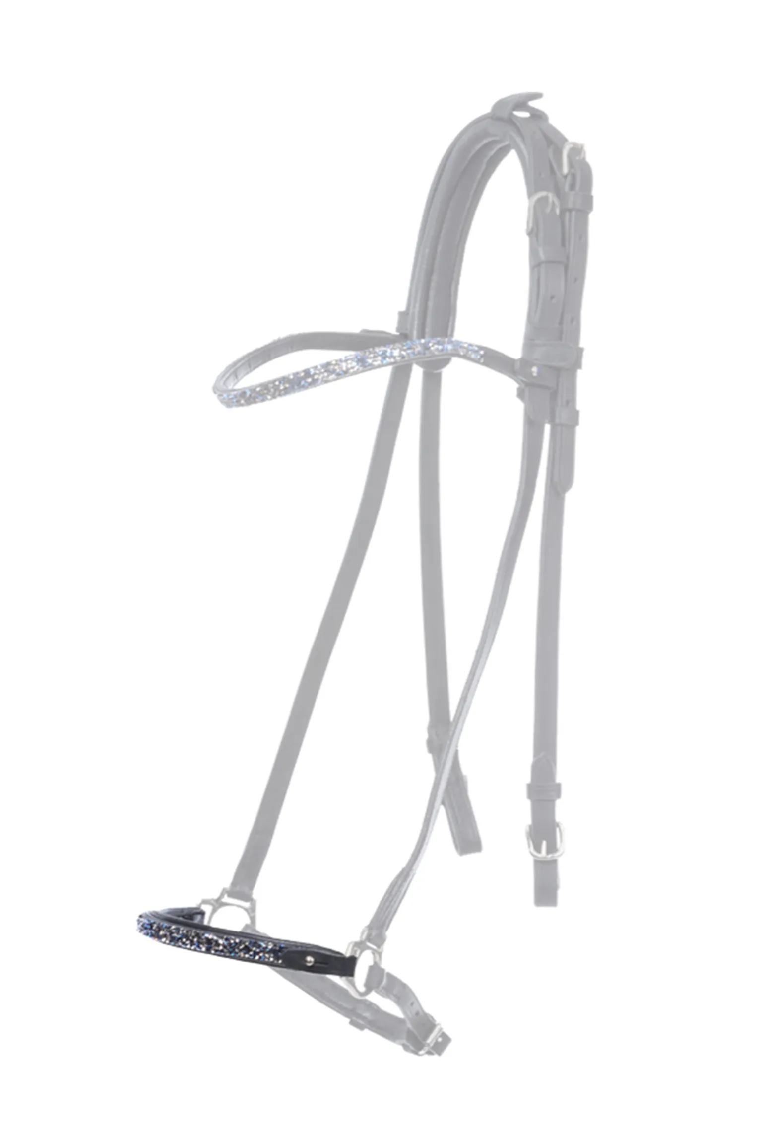 Kavalkade Blar Dropped Noseband Piece For Kjartan Icelandic Bridle