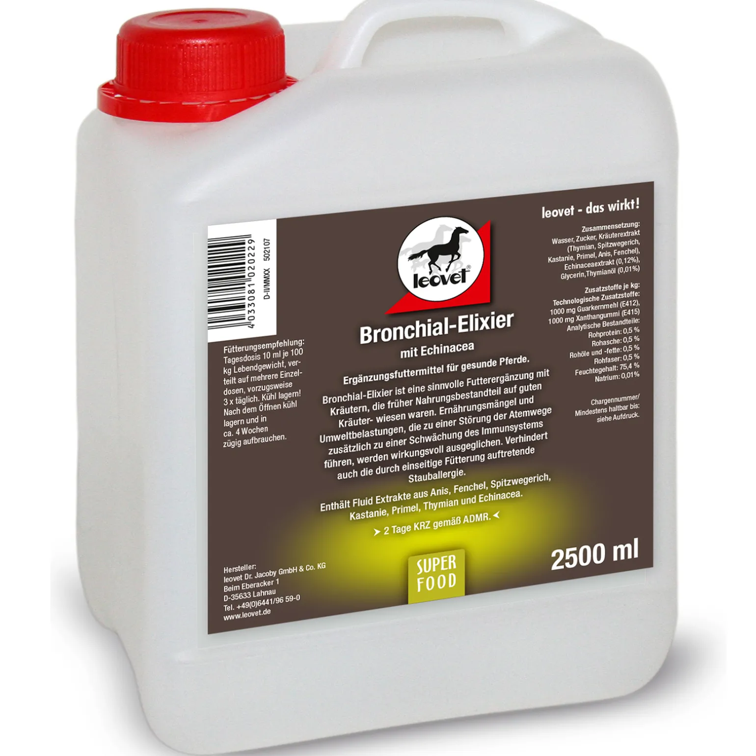 Leovet Respiratory Siirappi, 2500 Ml