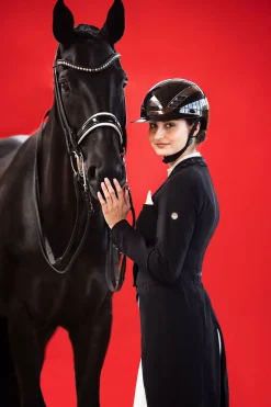 Pikeur Abus Airluxe Chrome Ratsastuskypara Pitkalla Lipalla