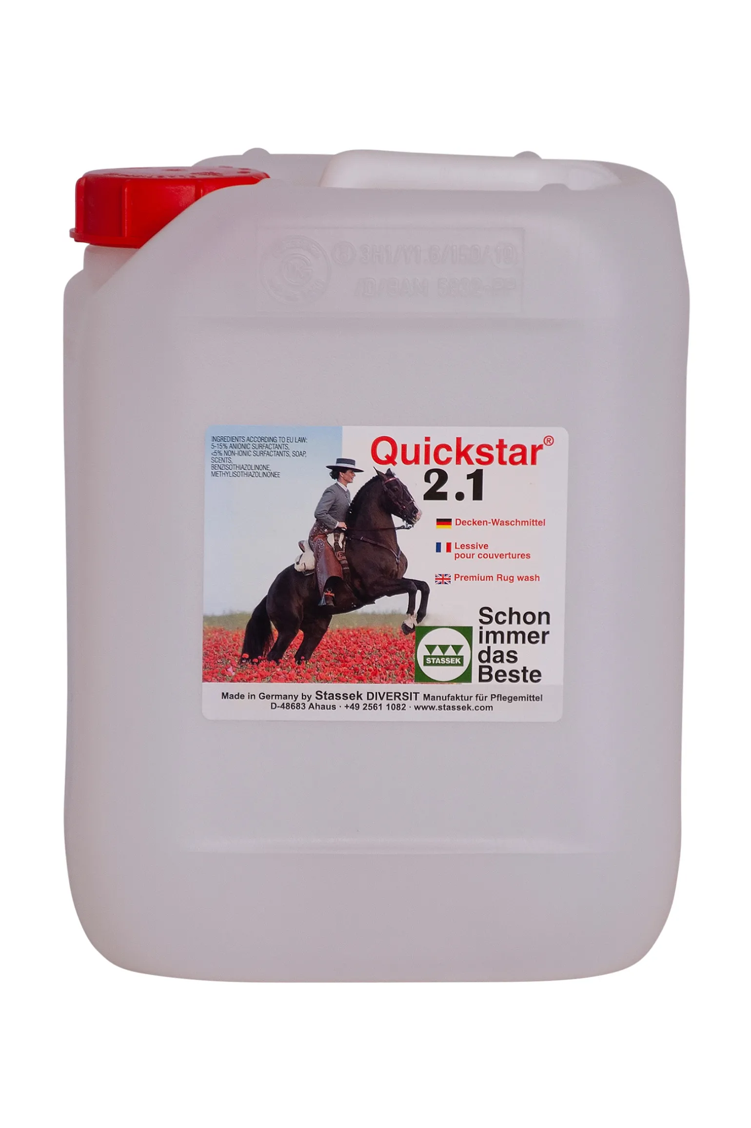 Stassek Quickstar 2.1 Premium Pesuaine Loimille Ja Satulahuoville, 2 Litraa